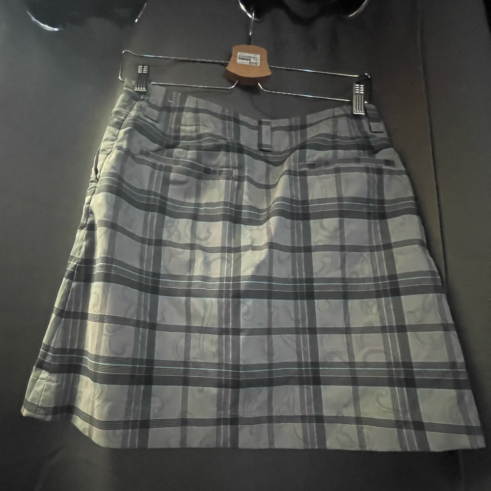 Nike Gray Plaid A-Line Skirt